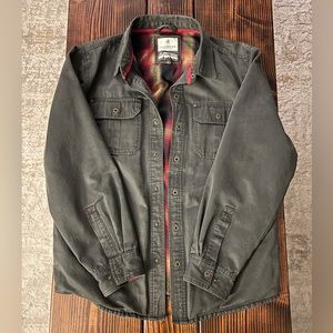 Legendary Whitetails Journeyman Flannel lined shirt jacket size Large.